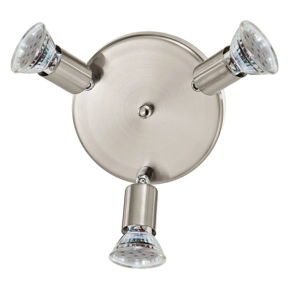 Beltéri karos spotlámpa GU10 3x3W matt nikkel Mini