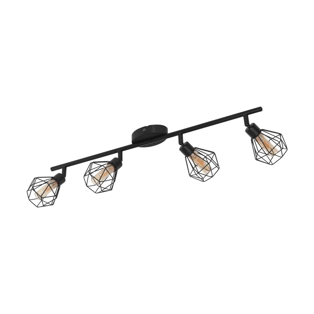 Beltéri LED karos spotlámpa G9 4x3W fekete/amber Zapata