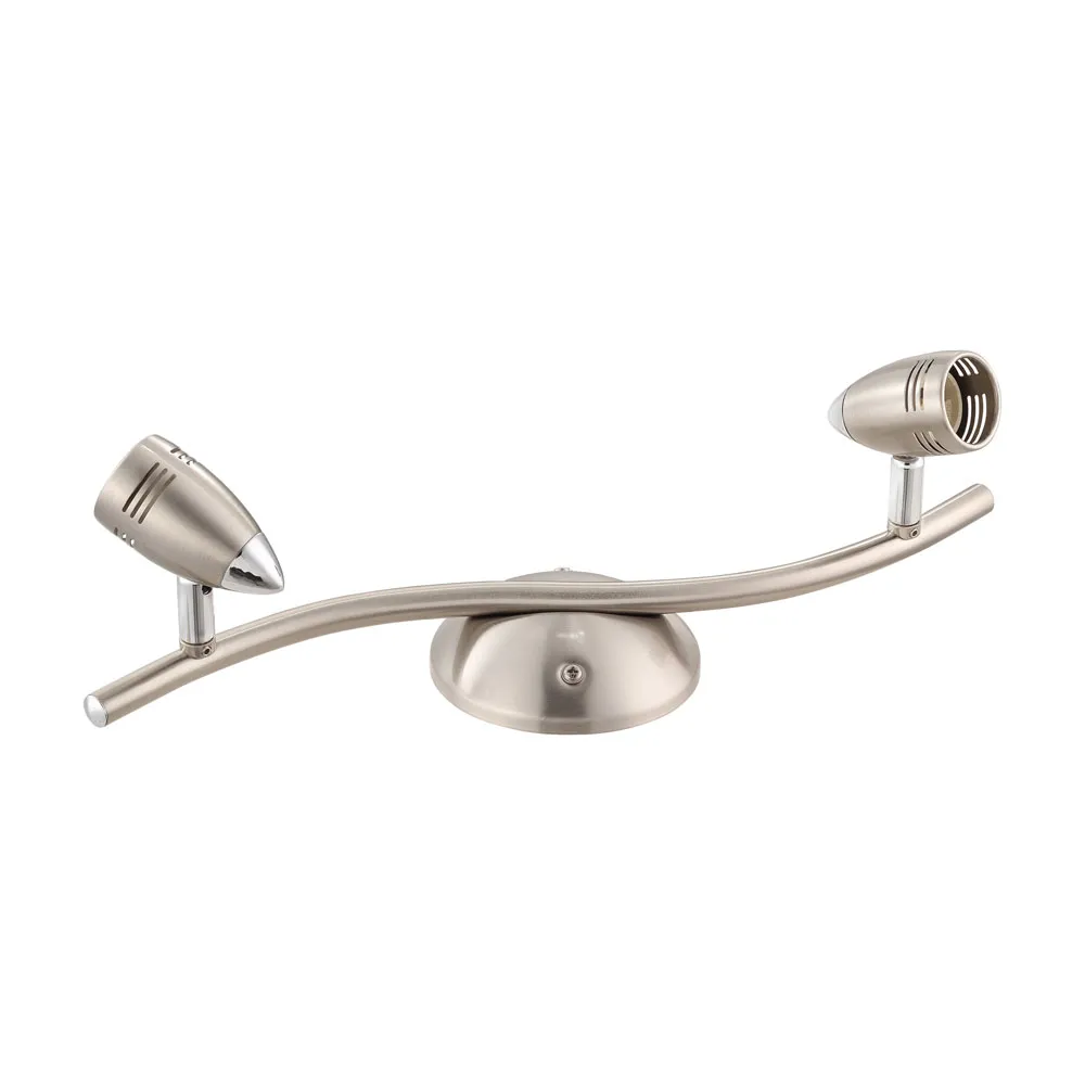 Magnum Beltéri karos spotlámpa egyenes 2xGU10 mattnikkel/k...