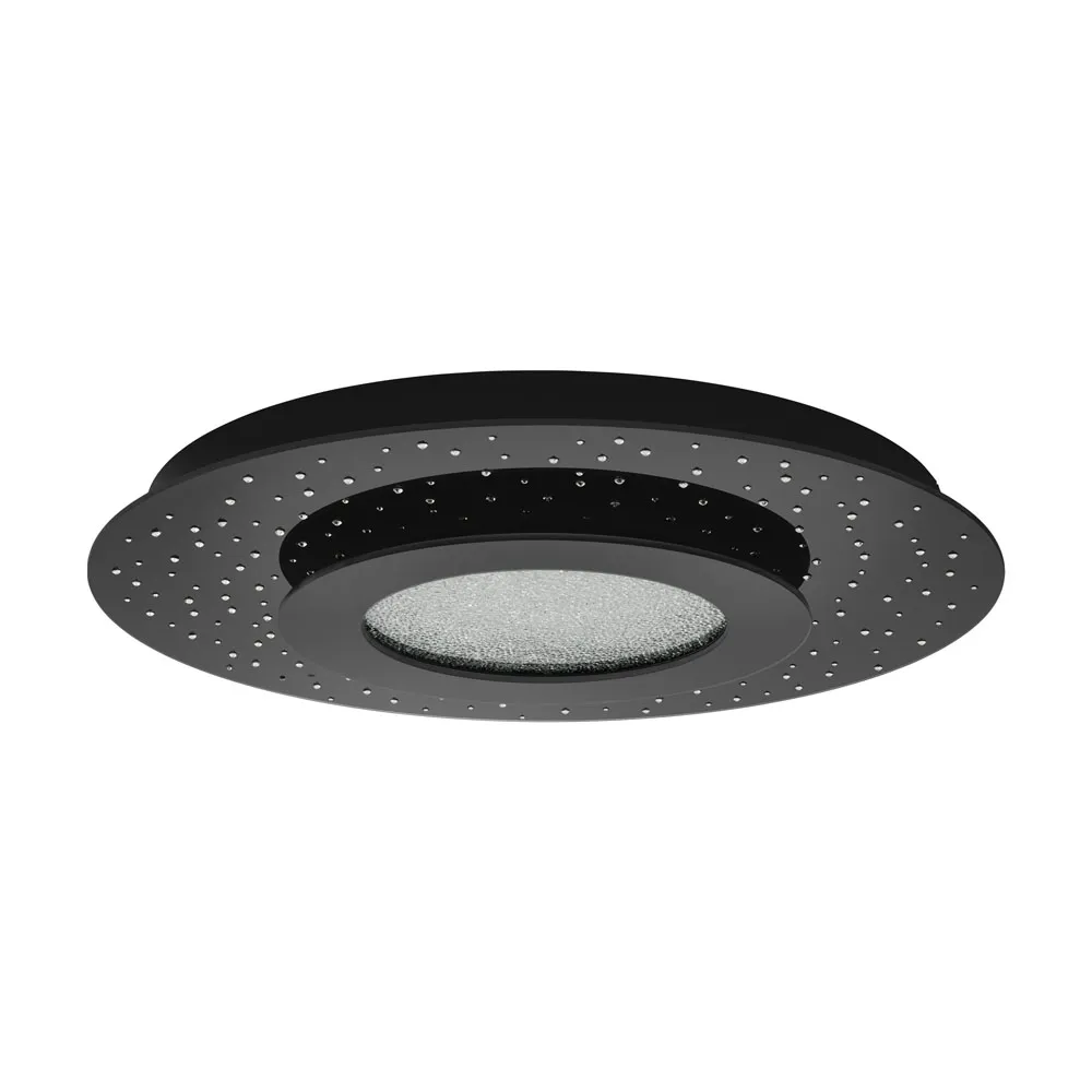 Beltéri LED mennyezeti lámpa 24W 3100lm fekete/kristály Az...