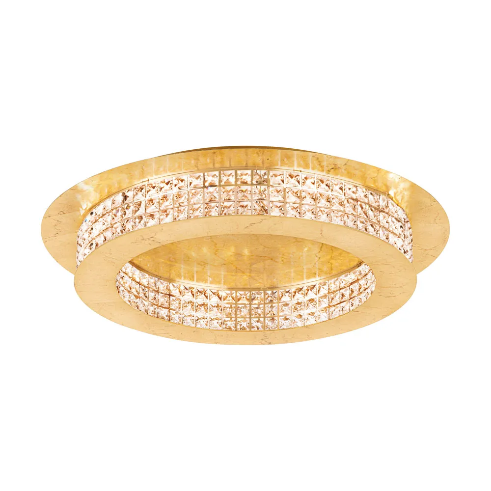 Beltéri LED mennyezeti lámpa 14x3,15W 5320lm arany/kristál...