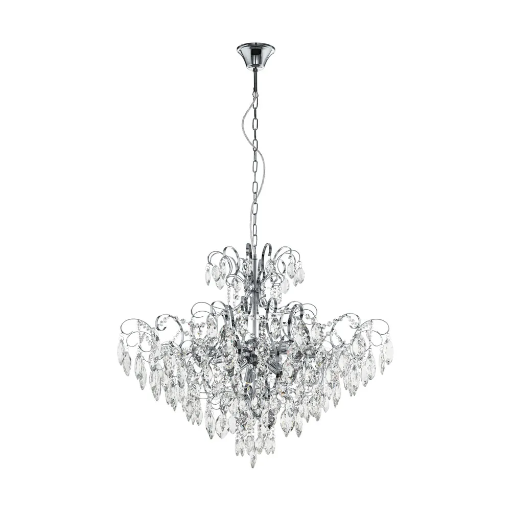 Csillár E14 9x25W króm/kristály Fenoullet