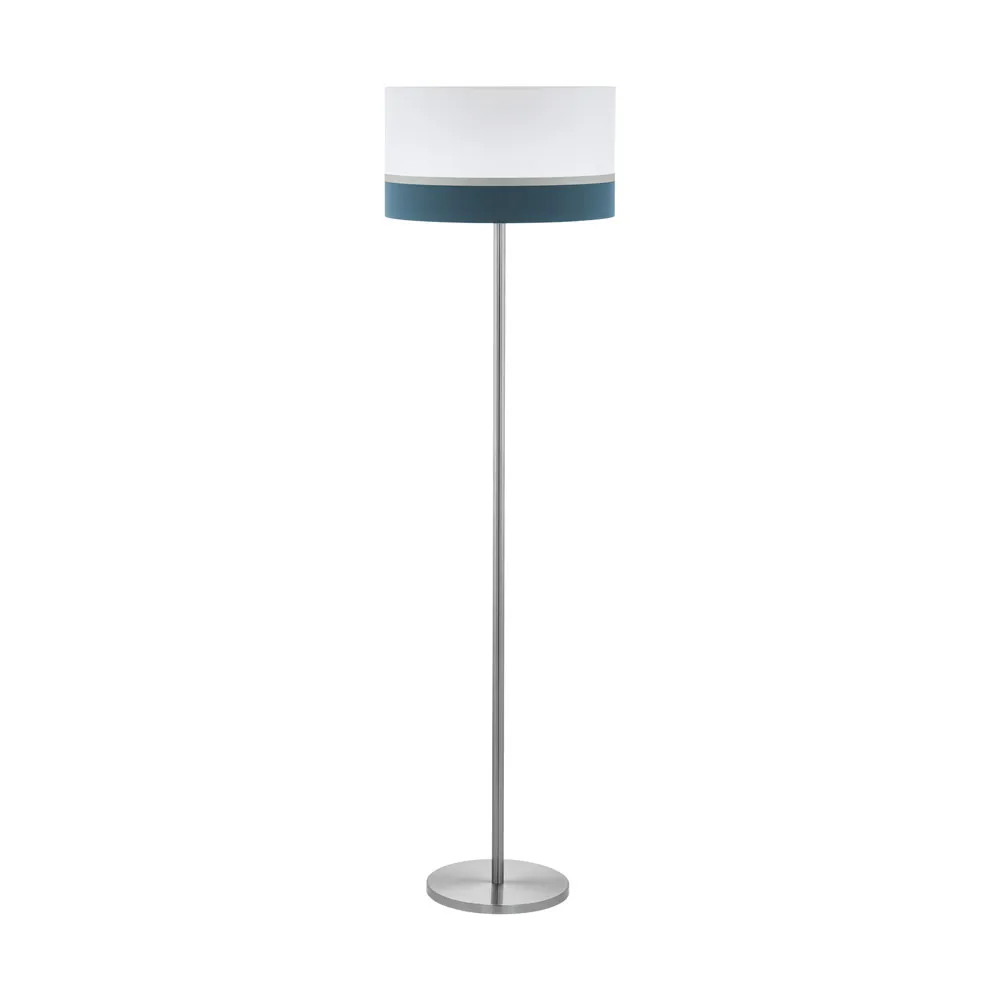 Spaltini  Beltéri állólámpa E27 1x60W fehér/kék/ezüst ...