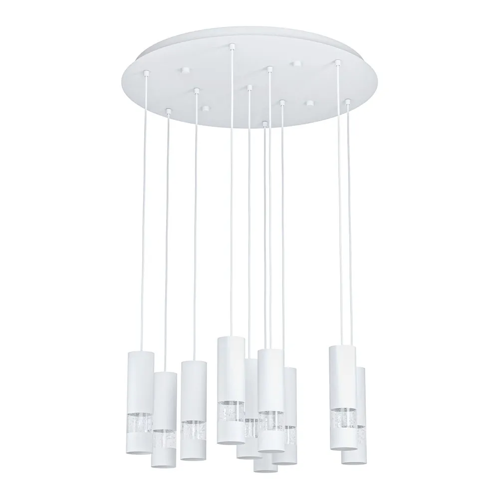 Beltéri LED függeszték GU10 10x5W 58cm fehér Bernabeta