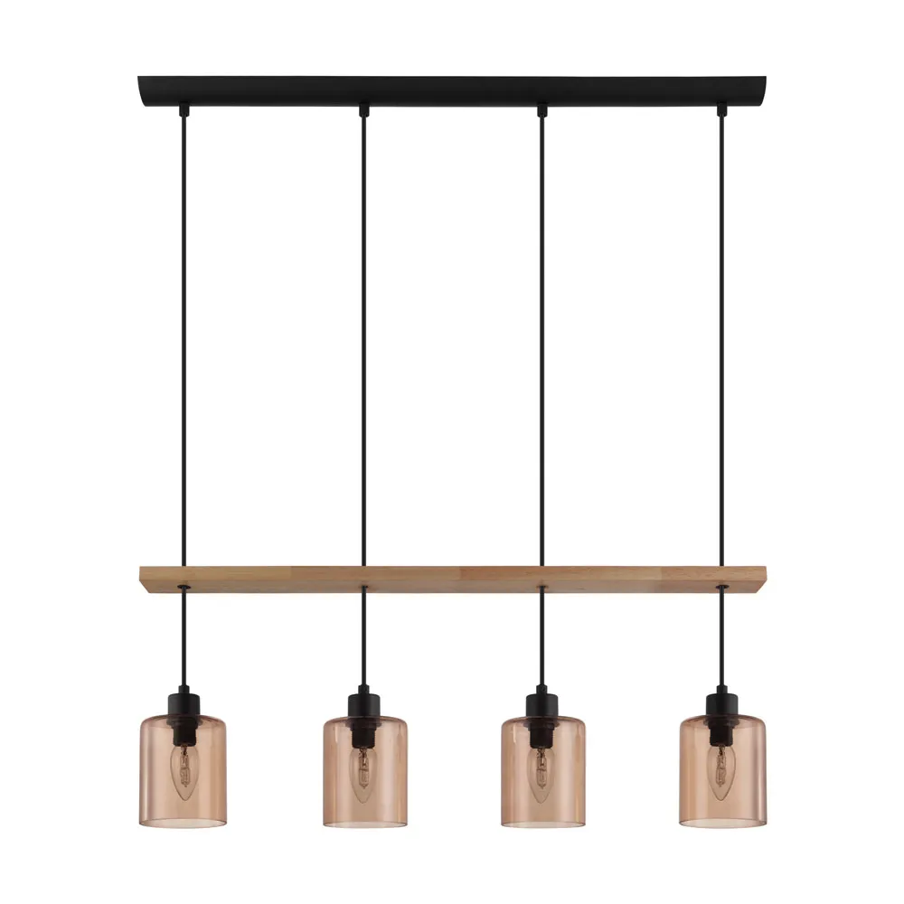 Függeszték E14 4x40W fekete/bronz Coolmont