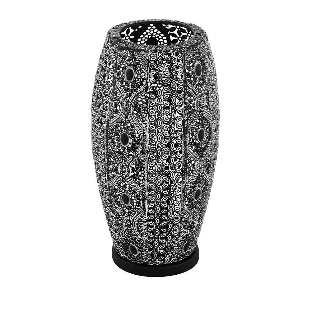 Asztali lámpa E27 1x40W fekete Riyadh