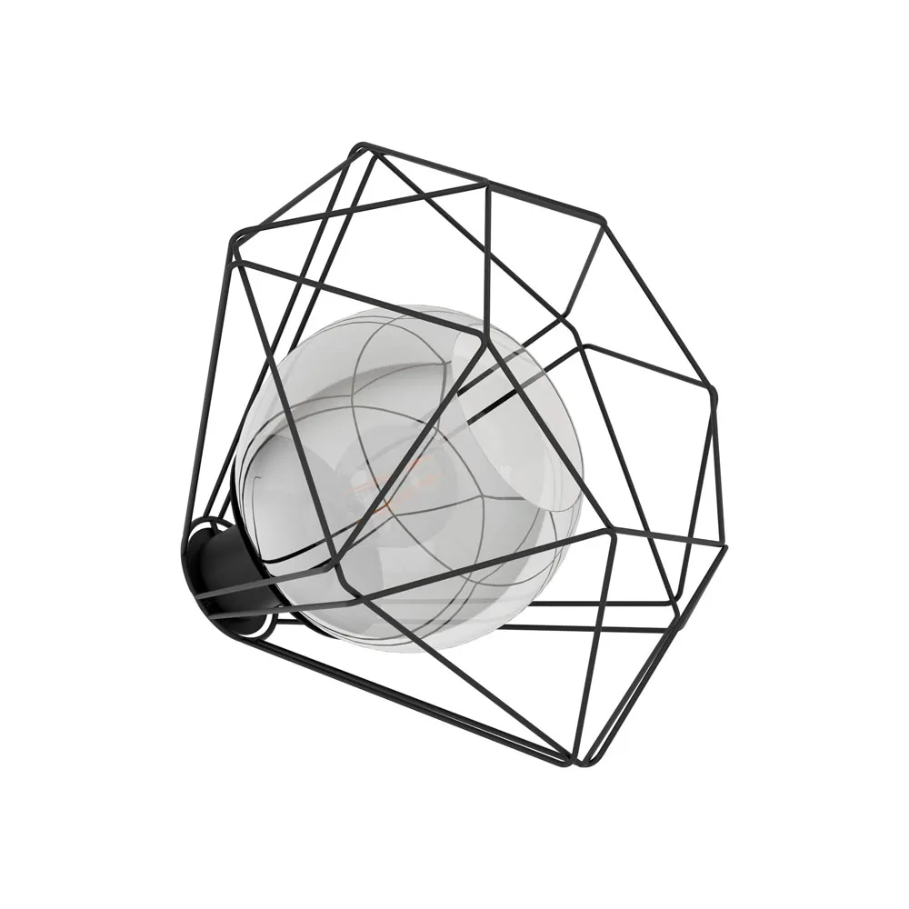 Asztali lámpa E27 1x40W fekete Vernham