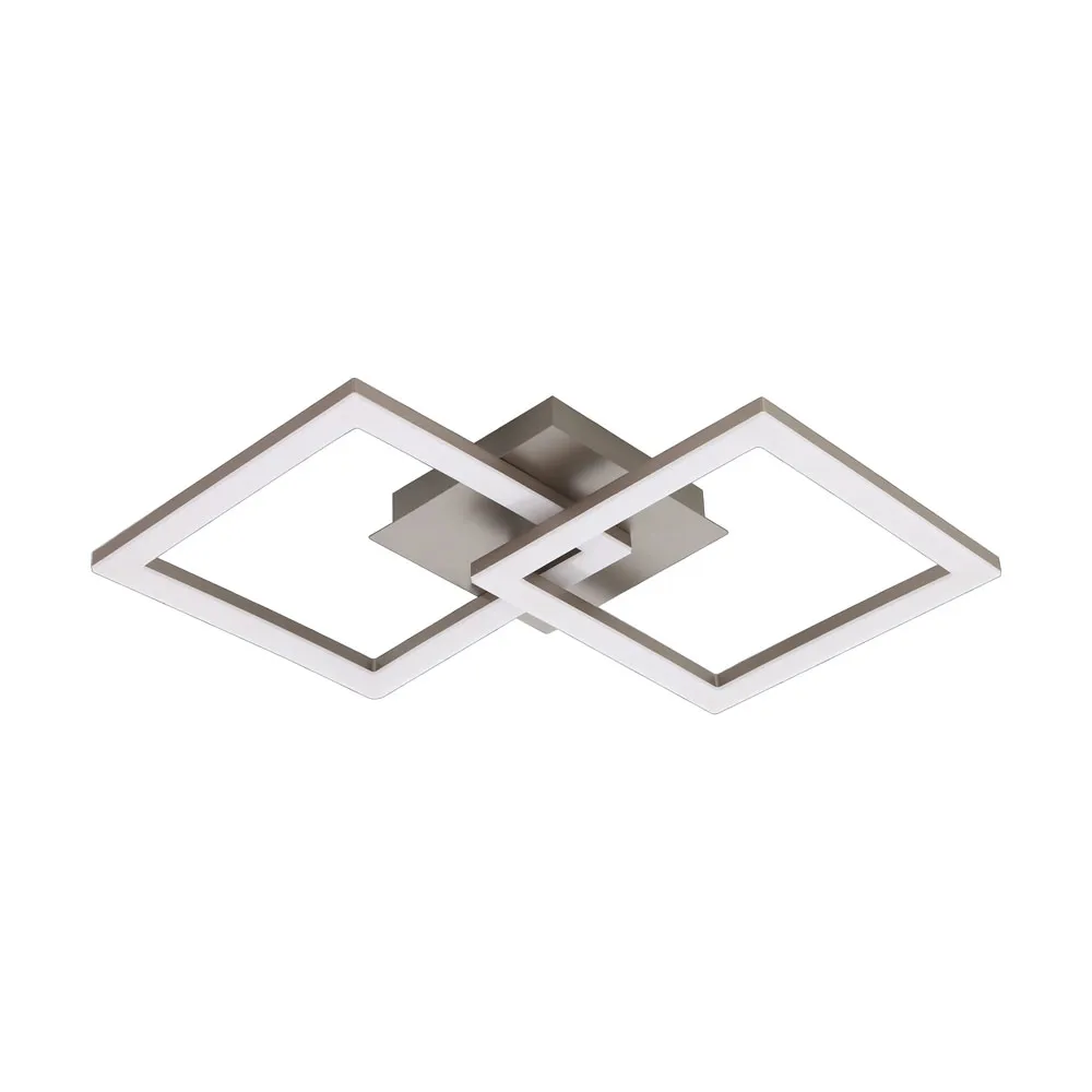 Beltéri LED mennyezeti lámpa 20W 3000K 2000Lm nikkel Huert...