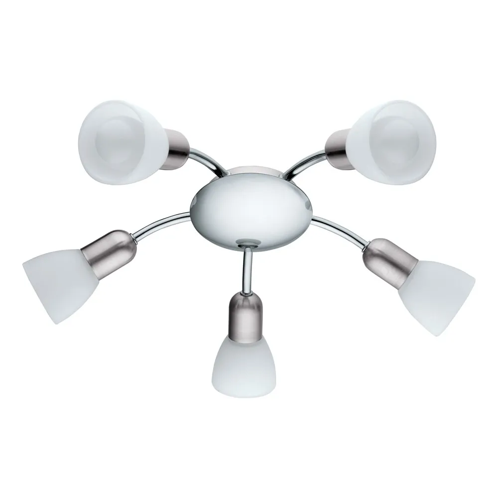 Beltéri karos spotlámpa E14 5x4W 1600Lm nikkel/króm Dakar...