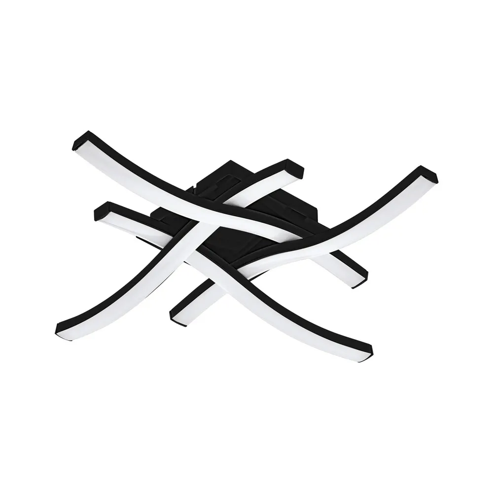 Beltéri LED mennyezeti lámpa 3000K 2600Lm fekete Cabezas