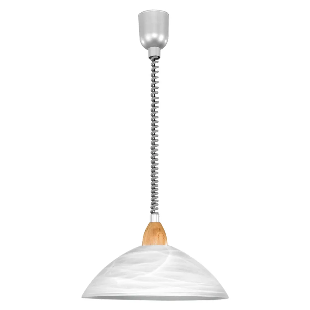 Húzós függeszték E27 1x60W bükk Lord