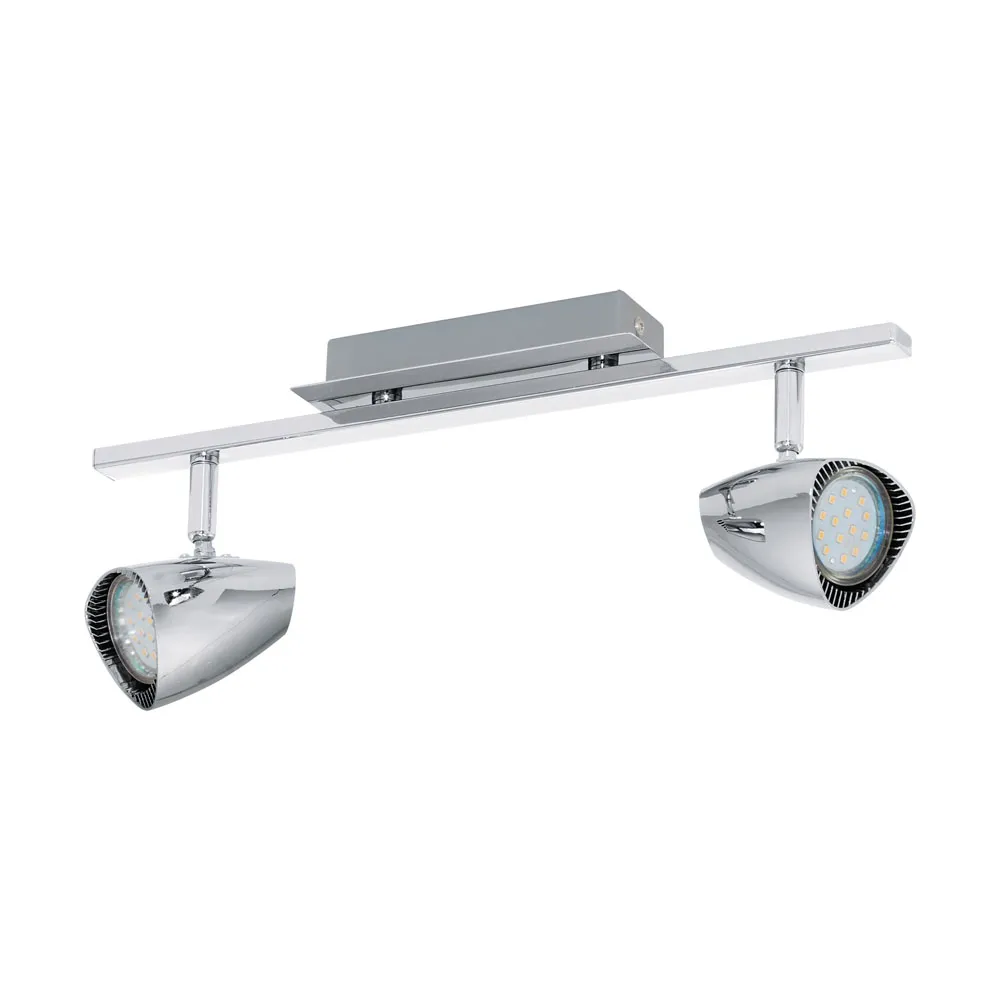 Beltéri LED fali lámpa GU10 2x3W króm Corbera