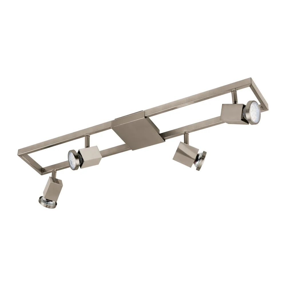 Beltéri LED karos spotlámpa GU10 4x5W matt nikkel Zeraco