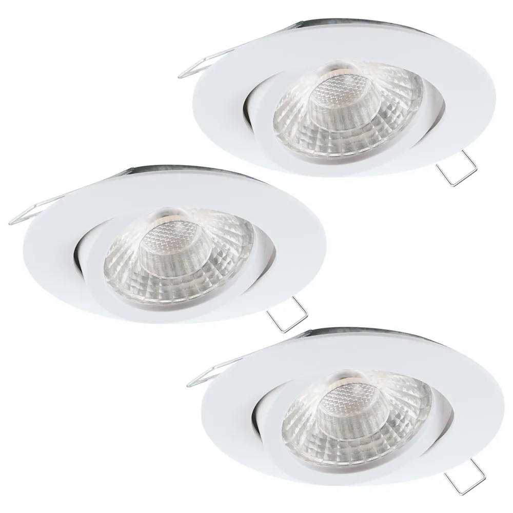 Beltéri LED beépíthető lámpa GU10 3x5W 3000K fehér Tedo...