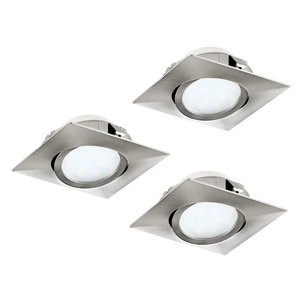 Beltéri LED beépíthető lámpa 3x6W 8,4cm m.nikkel Pineda...