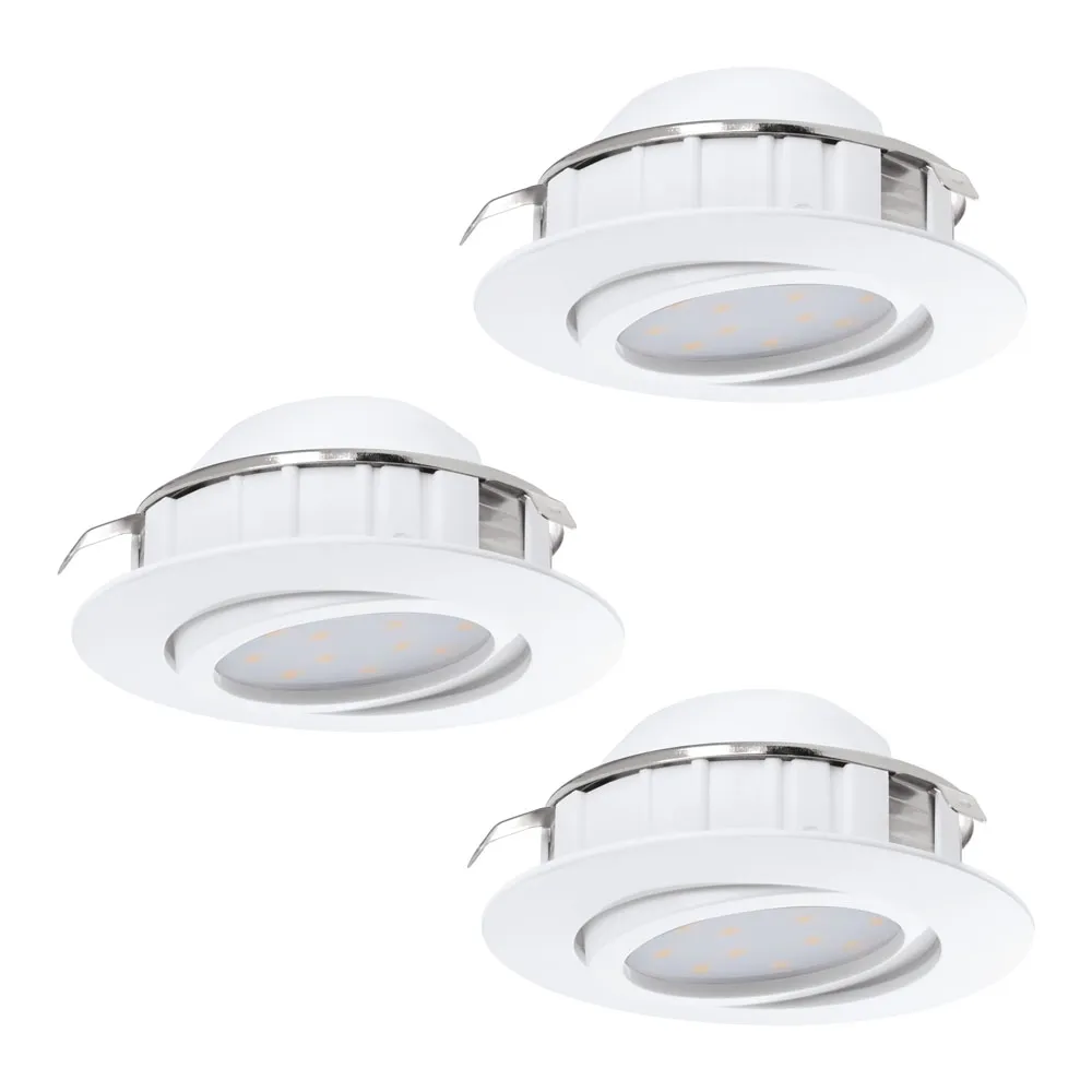 Beltéri LED beépíthető lámpa 3x6W 8,4cm fehér Pineda