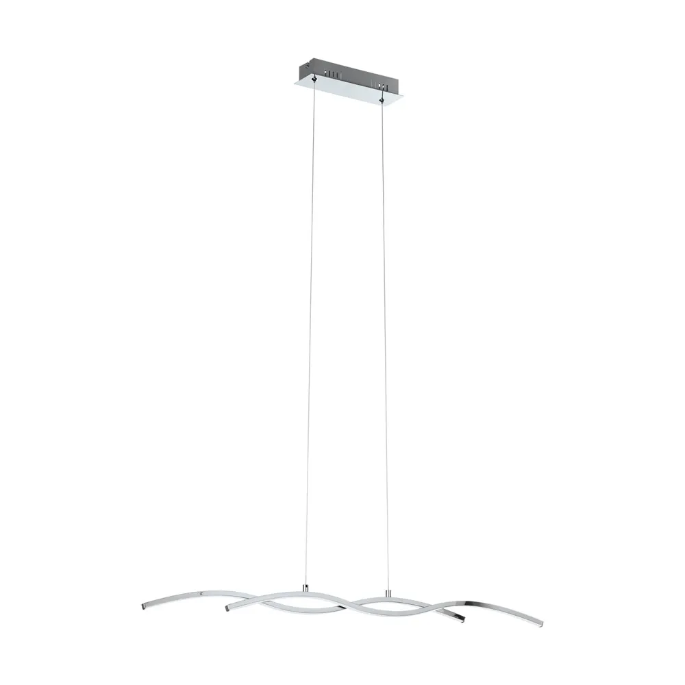 Beltéri LED függeszték 2x9W 87cm króm/fehér Lasana