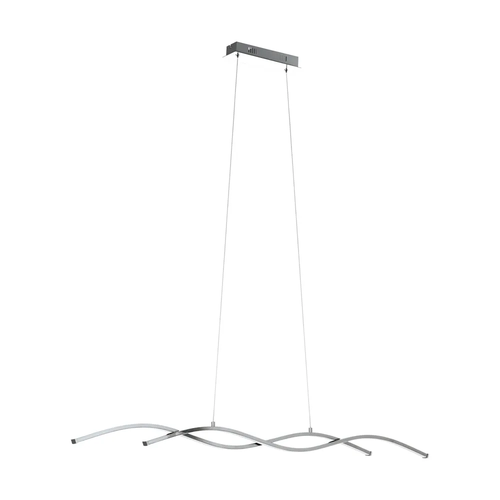 Beltéri LED függeszték 2x14W 102cm króm/fehér Lasana