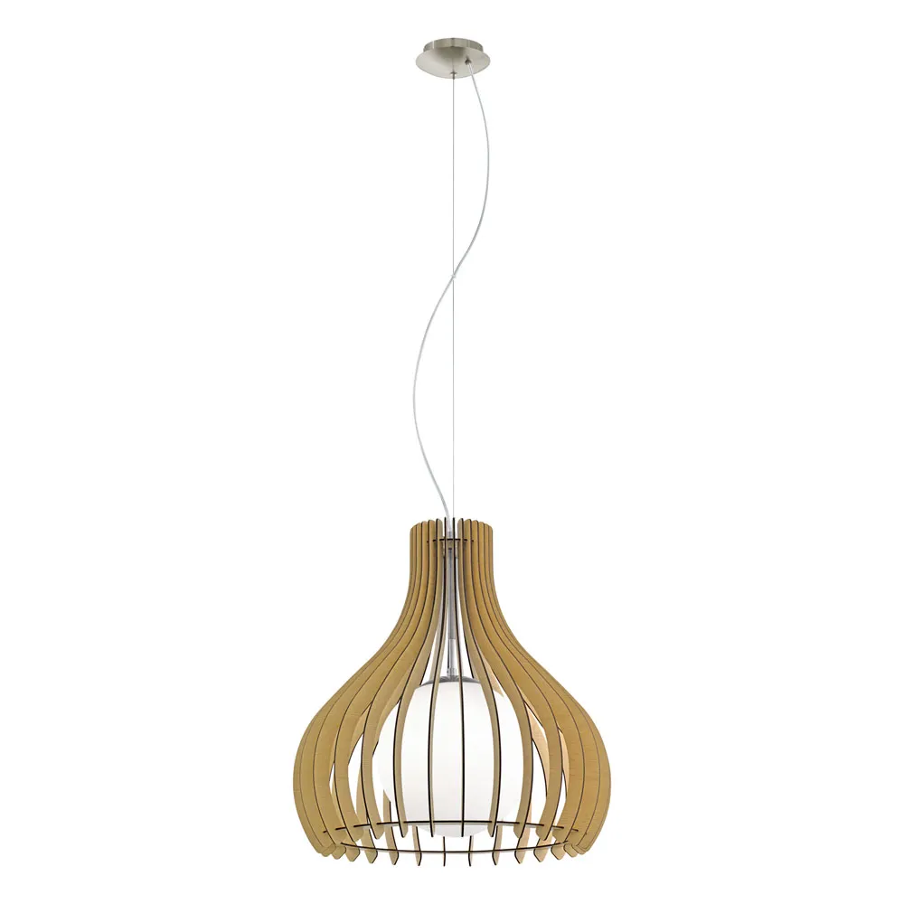 Függeszték E27 1x60W 50cm juhar Tindori