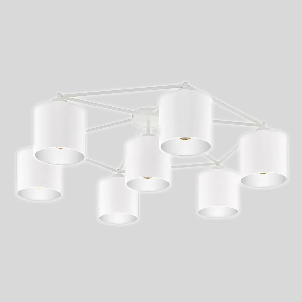 Beltéri mennyezeti lámpa E27 7x60W fehér Staiti