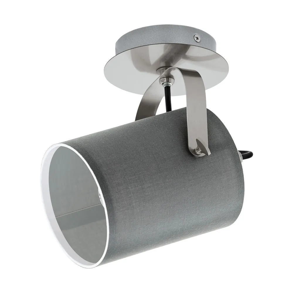 Fali lámpa E27 10W mattnikkel/szürkeVillabate