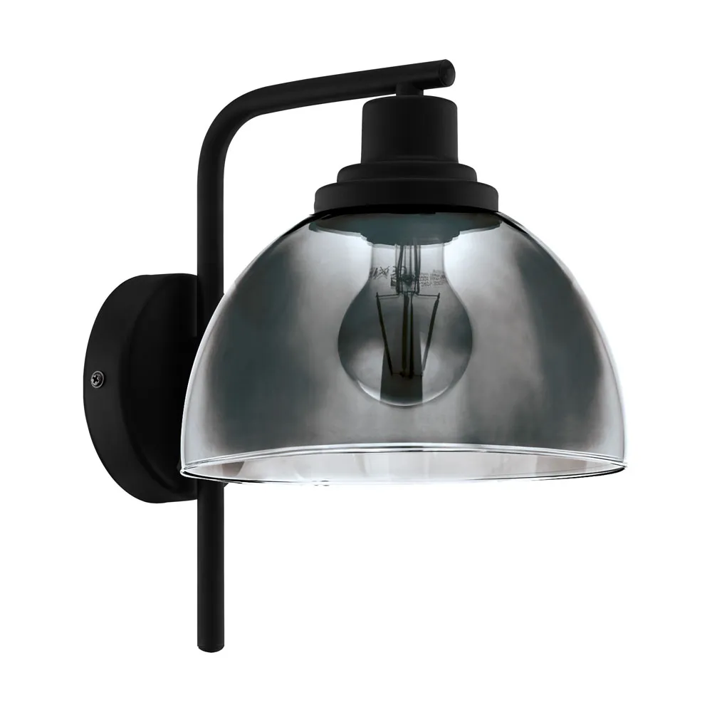 Fali lámpa E27 1x60W fekete Beleser