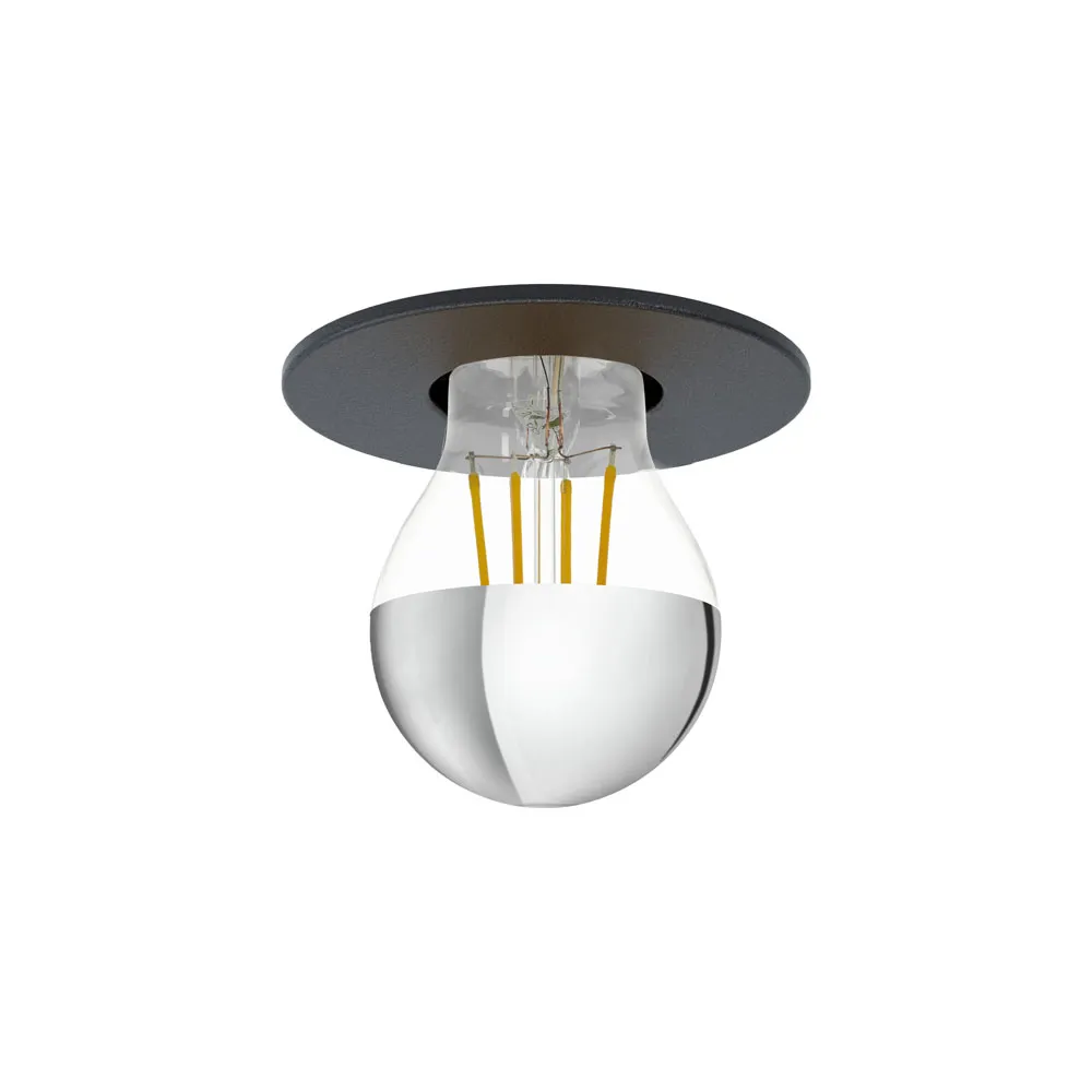 Saluzzo Beépíthető süllyesztett lámpa E27 1x40W fekete ...