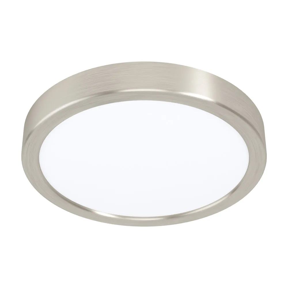 Beltéri LED mennyezeti lámpa 17W 2000lm nikkel Fueva