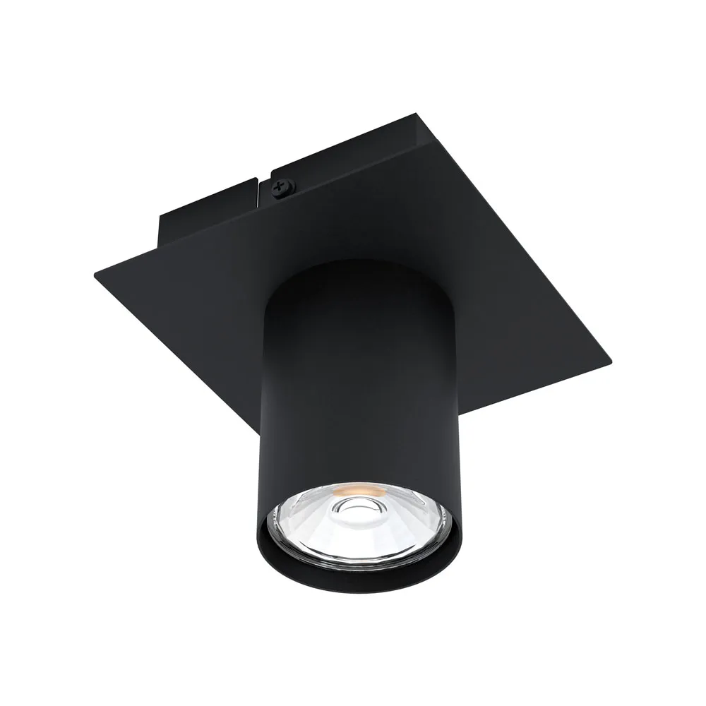 Beltéri LED mennyezeti lámpa GU10 1x4,5W fekete Valcasotto...