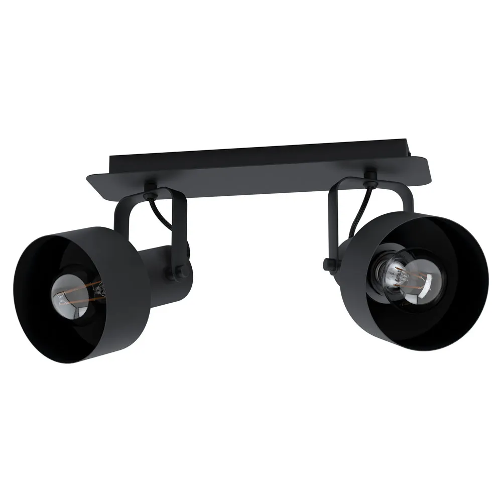 Mennyezeti lámpa E27 2x28W fekete Casibare