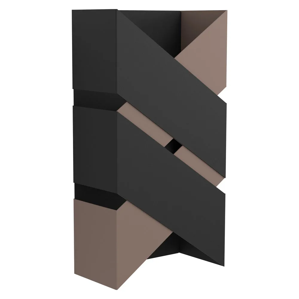 Beltéri LED fali lámpa 2x2,5W fekete/mokka Gurare