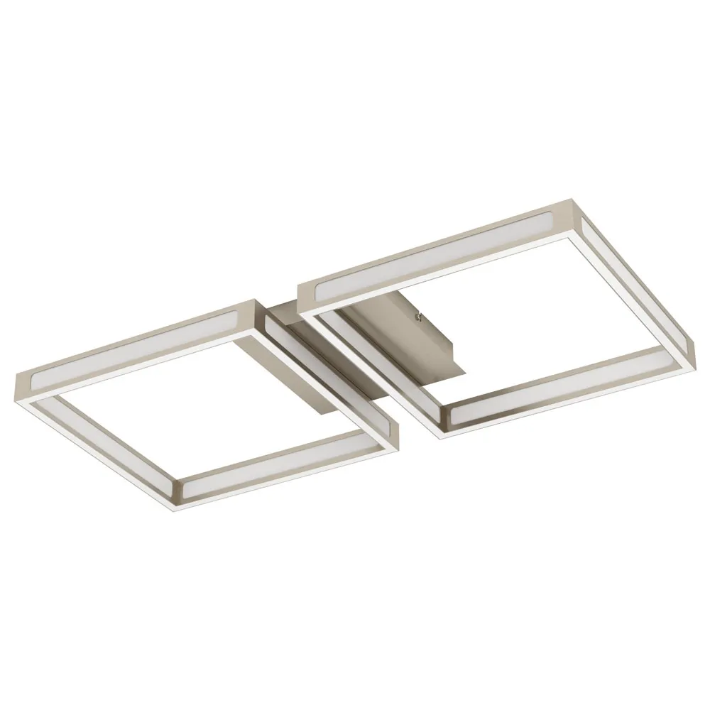 Beltéri LED mennyezeti lámpa 24W 65x30cm nikkel/fehér Alta...