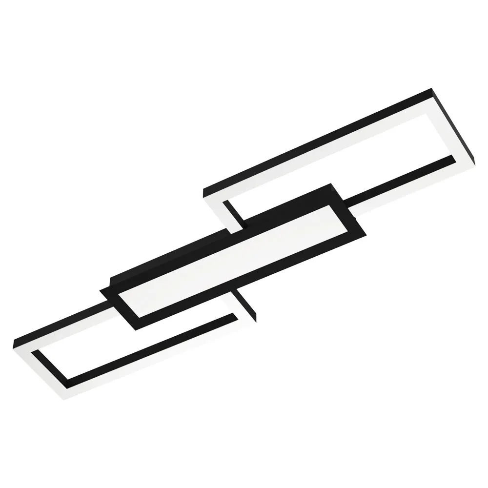 Beltéri LED mennyezeti lámpa fekete/fehér Monirote