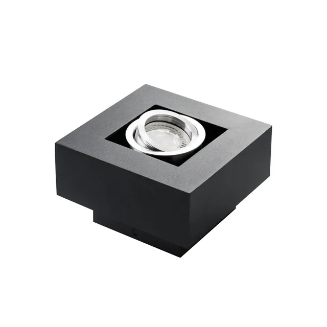 Beltéri mennyezeti lámpa GU10 1x25W fekete STOBI 