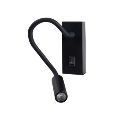 Beltéri fali LED lámpa 2,7W 100lm 3000K fekete TONIL 