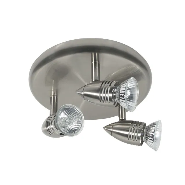 Beltéri karos spotlámpa GU10 3x50W matt króm MOLI 