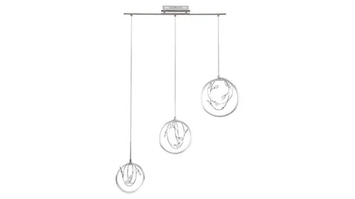 Beltéri LED függeszték 20W 1400lm 4000K ezüst/kristály Chr...