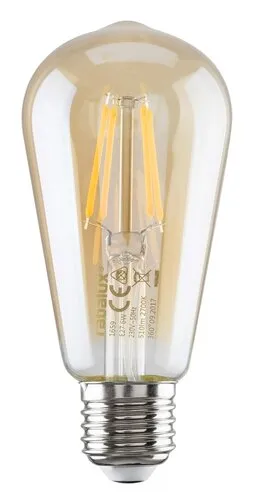 Filament LED izzó E27 6W 510lm meleg fehér