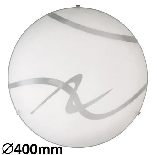 Beltéri mennyezeti lámpa E27 2x60W fehér mintás Soley