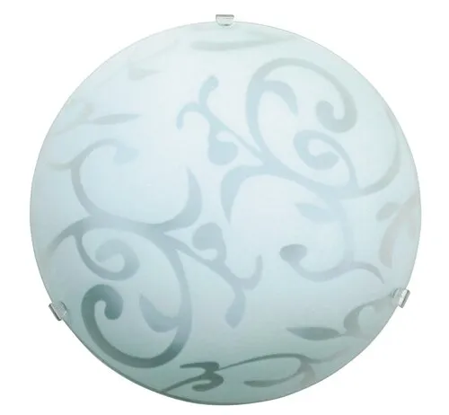 Beltéri mennyezeti lámpa E27 60W fehér/átlátszó Scroll...