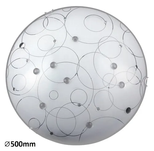 Beltéri mennyezeti lámpa E27 3x60W fehér mintás Jolly