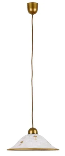 Beltéri függeszték E27 60W fehér alabástrom üveg Art flowe...