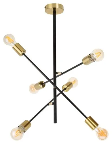 Beltéri függeszték E27 6x15W fekete Lanny