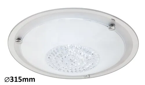 Beltéri mennyezeti lámpa E27 2x40W átlátszó Patricia