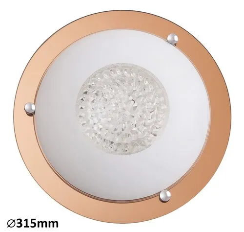 Beltéri mennyezeti lámpa E27 2x40W rózsaarany Patricia