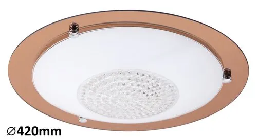 Beltéri mennyezeti lámpa E27 3x40W rózsaarany Patricia