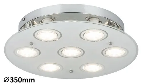 Beltéri mennyezeti lámpa GU10 7x15W króm/fehér Naomi