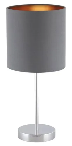 Éjjeli lámpa E27 60W szürke Monica