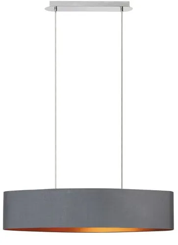 Beltéri függeszték E27 2x60W szürke Monica