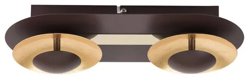 Beltéri LED fali lámpa 2x5W 800lm 3000K barna Brigitte 